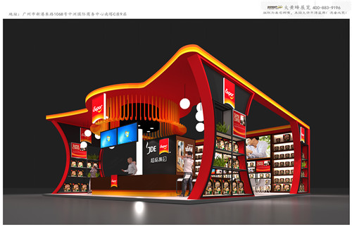 Super咖啡展臺設(shè)計(jì)搭建