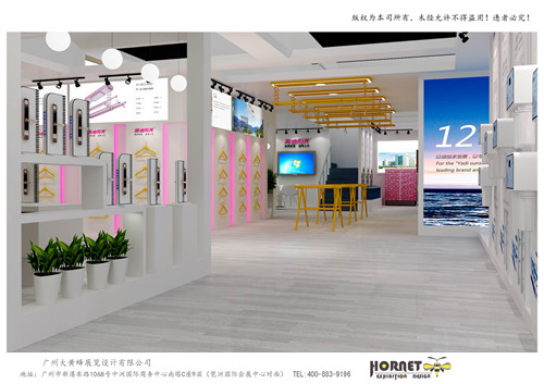 雅迪陽光建材展特裝展臺(tái)設(shè)計(jì)搭建