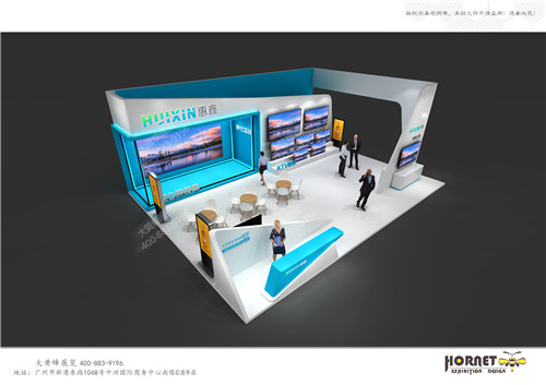 惠鑫電器電子展特裝展臺設(shè)計(jì)搭建