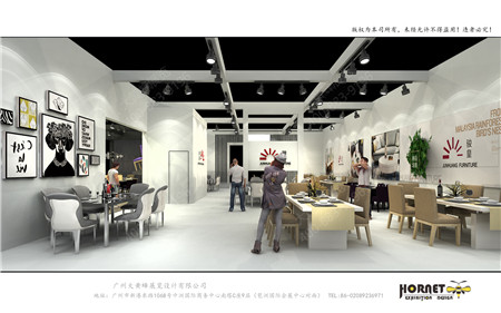 駿皇家具廣州家具展特裝展臺設(shè)計搭建